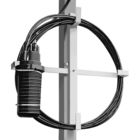 Outdoor Stainless Steel Fiber Optic Cable Storage Rack On Pole Tower  With Closure