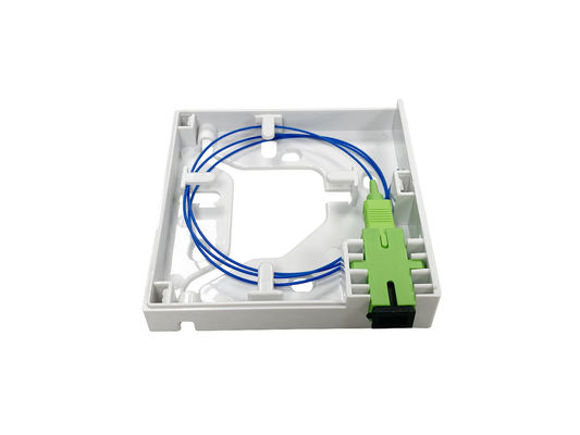 1 SC Adapter Fiber Wall Socket For Intelligent Building, Fiber Optic Termination Box