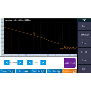 Fiber-Tool-Kits OTDR Fiber-Optic Tester 1310/1550nm 26/24dB Testbereich 500m-100Km 3