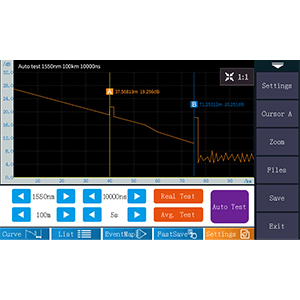 Fiber-Tool-Kits OTDR Fiber-Optic Tester 1310/1550nm 26/24dB Testbereich 500m-100Km 4
