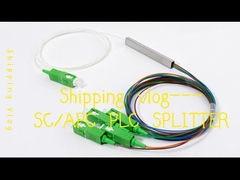 1*4 SC/APC Mini PLC Splitter Block Typ 900um FTTH PON Passive ODN LSZH 1Meter Schweinenschwanz