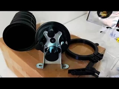 48 Kerne Wärmeschrumpfung Kuppel Glasfaser Splice Schließung 1 Oval 3Ports Arial Pole Wandmontage