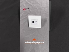 Glasfaser-Wand-Steckdose mit SC- und RJ45-Modul CAT5E