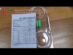 1x9 Stahlrohr NAP Glasfasersplitter G657A1 FTTR PLC Splitter SC APC Stecker