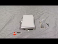 4 Port UV Wetterbeständige FTTH Faser Endbox 4 Fasern SC Wandmontage Box