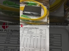 Kompaktes Glasfaser-PLC-Splitter 1x2 Kassettenmodul, geschmolzenes Schweiß FTB-Koppler
