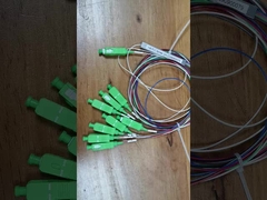 Glasfaser-PLC-Splitter 1x8 mit SC-Anschluss Farbiger Einzelmodus für PON XGPON-Netzwerk