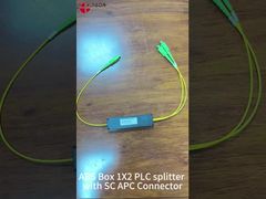 Dual-Window-Breitband-FBT-Koppler-Kassette 2mm 1 x 2 SFF ABS ISO SGS ROHS