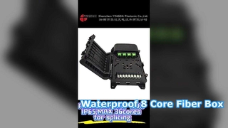 Robuste 8-adrige FTTH-Splitterbox mit Schutzart IP65