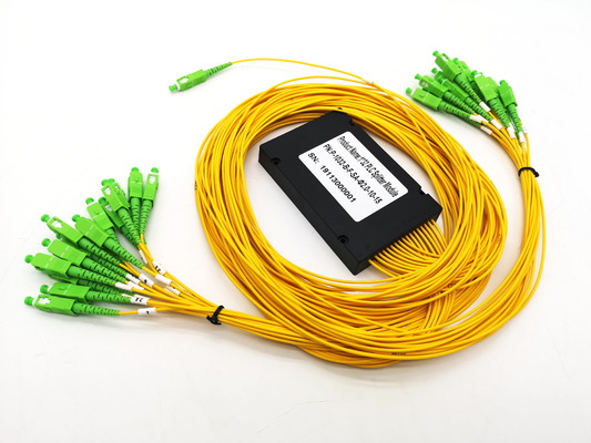 kaufen Kundenspezifische PON 1x32 Sc-Faser Optik-PLC-Verteilungsdämpfung FTTH und CATV-Teiler Online-Herstellung