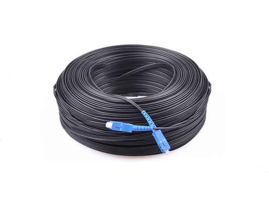 kaufen FTTH-Abbildung 8-flache Transceiverkabel-Faser-optisches Verbindungskabel Sc-Verbindungsstück 200M Black 2.0*3.0mm Online-Herstellung