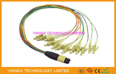 kaufen Kabel der hohen Dichte MTP MPO - Kern-Hydra-Kabel-männliche Verbindungsstücke LC 12 mit Führungsstiften Online-Herstellung