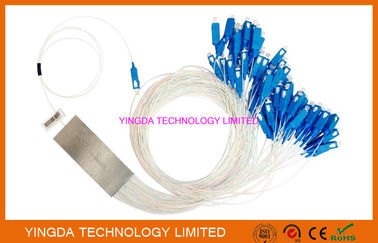 kaufen SC/APC Blockless FTTH Fiber Splitter 1x16 PLC Splitter Monomode 900um LSZH Online-Herstellung