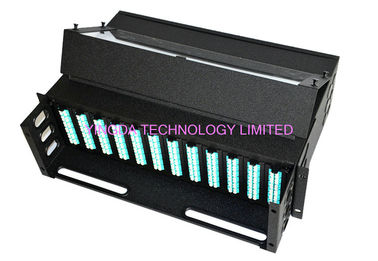 kaufen 96 Kerne 1 HE MPO-Patchpanel-Gehäuse 4 Schächte breit 24 LC-Ports MPO-Kassettenmodul Online-Herstellung