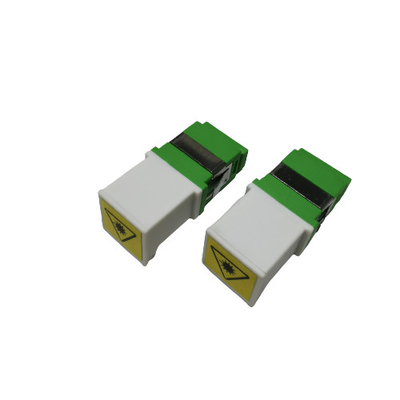 kaufen FASER-Verbindungsstück-Adapter Sc APC Simplexkein Flansch-Grün-Weißmetall-Klammern-Laser Online-Herstellung
