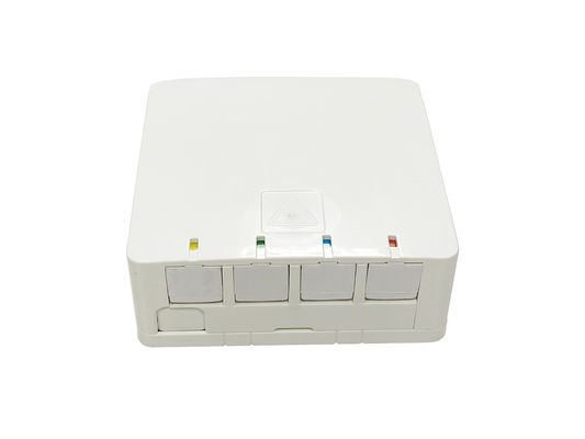 kaufen Die 4 Hafen-brachte Innenfaser-Optikbeendigungs-Kasten LÄRM Gestell OTB mit staubdichter Abdeckung an Online-Herstellung