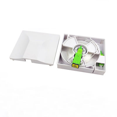 kaufen FTTH Indoor ABS 1 Core SC Adapter Unsichtbare Glasfaser Rosette Box ABS Weiße Faserbox Online-Herstellung