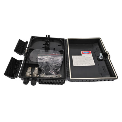 kaufen Faserfabrik Außen-Optische Splitter-Verteilungskiste mit mittlerer Spannweite Schwarz ABS für 1x16 PLC Splitter Online-Herstellung