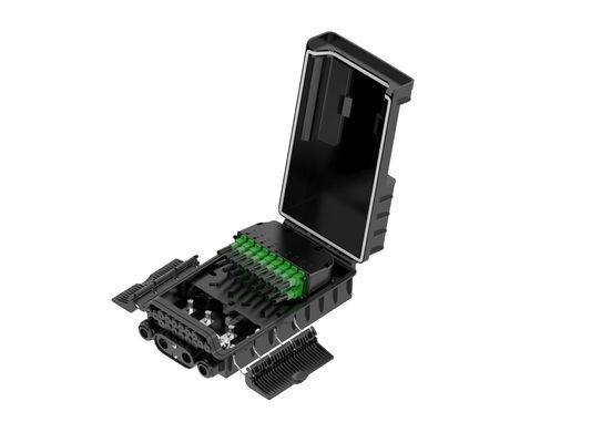 kaufen Fabrik für Glasfaser NAP Caja De Terminal 36 Kerne Ftth Glasfaser Splitter Box FAT Schwarz ABS PC Online-Herstellung