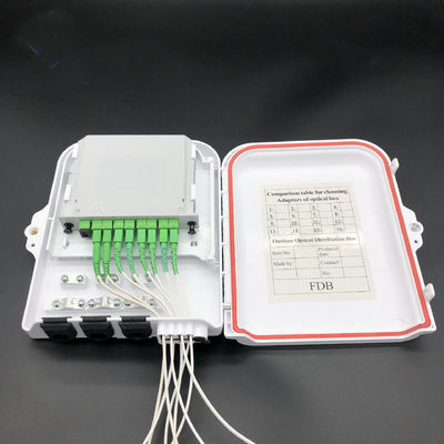 kaufen 1*8 Splitter Modul FTTH Fiber Optic Spliter Box Ungeschnittenes Kabel ABS Weiß Flammhemmend UL94 V0 Online-Herstellung