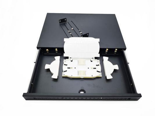 kaufen Schiebetasche-Typ Glasfaser-Patch-Panel 19 Zoll Metallmaterial für Terminalverkabelung Online-Herstellung