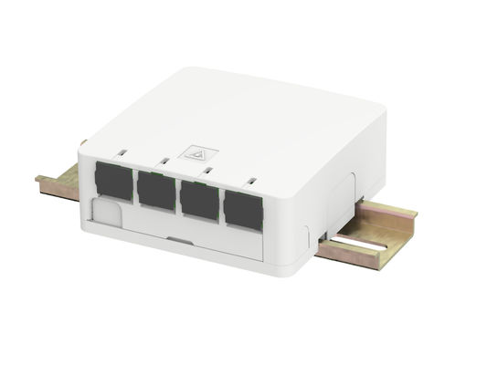 kaufen 4 Port Kleine Innenfaser Endbox für 35 mm DIN Rack montiert Online-Herstellung