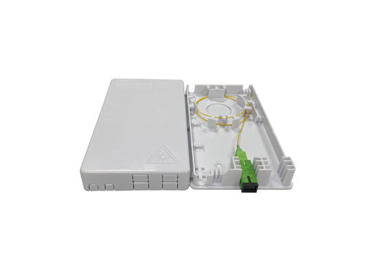 kaufen 4 Port SC Glasfaser Endbox ABS für Flat Drop Kabel Mittelspan Wand Steckdose Online-Herstellung