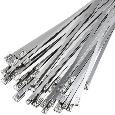 kaufen Selbstverriegelnde Stainless Steel Ball Tie Straps für Telekommunikation / Ampeln / Monitor / Glasfaserkabel Online-Herstellung