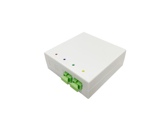 kaufen 4 Ports Indoor Fiber Optic Outlet Box FRB-4C für DIN 35mm Rack montiert OTB Weiß Online-Herstellung