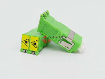 kaufen Grüner LC-/APCduplex Inspektions-Faser-Optikadapter mit Fensterladen, kein Flansch Online-Herstellung