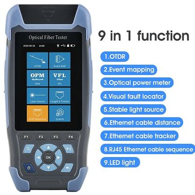 kaufen 1310/1550nm SM Testbereich 5m-60Km Mini OTDR 9 in 1 Tester mit APC UPC SC/FC/ST/LC Adapter Online-Herstellung
