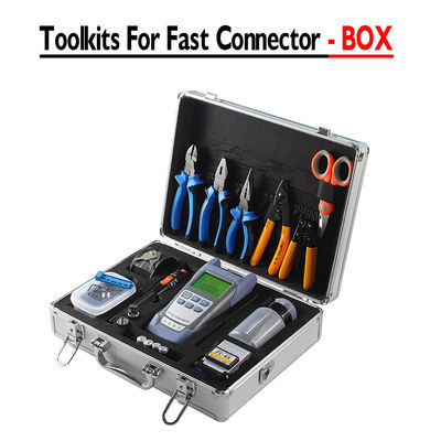 kaufen Fiberwerkzeugkits mit Fiber-Cleaver und optischem Stromzähler VFL für FTTH-Konstruktion und Wartung Online-Herstellung