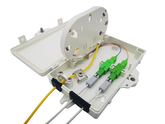 kaufen All Montage Licht Grau FTTH Glasfaser-Box für 2pcs SC SX oder LC DX Adapter Online-Herstellung