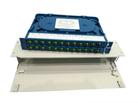kaufen AL Material Glasfaser-Patch-Panel 12 Ports 24 Ports Integrierte Splice-Tray SC/LC/FC/ST-Anschlüsse Online-Herstellung
