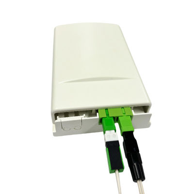 kaufen Wandmontage 2 Port Fiber Temrination Box für Drop Kabel Innenanwendungen Online-Herstellung