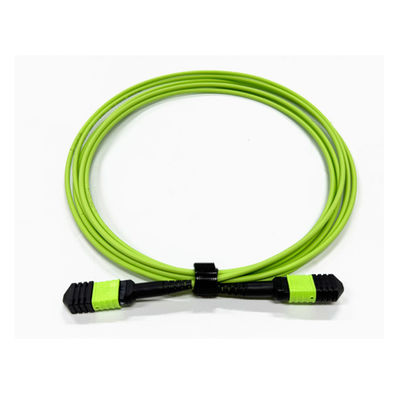 kaufen Hochdichte 12-Kerne Multimode OM5 100G Glasfaserkabel MPO zu MPO-Kabel Typ B für Glasfaserkommunikationssystem Online-Herstellung