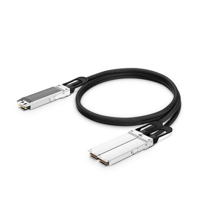 kaufen 1M Kompatibles 800G OSFP Fünftisch bis 2 x 400G OSFP Flat Top Ethernet Passiv direkt angeschlossenes Kupfer-Breakout-Kabel Online-Herstellung