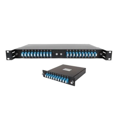 kaufen 19 Zoll Rack Festfaser WDM DWDM Module Kassetten X3 Steckfach für FTTH-Übertragung Online-Herstellung