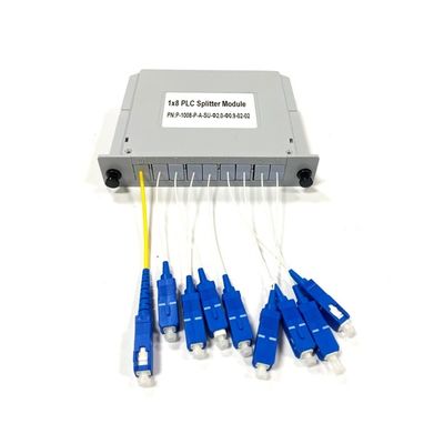 kaufen Neue Glasfaser-PLC-Splitter Plug-in-Karteneinlage 1x8 LGX-Box mit SC/UPC-Konnektormodul in Telekommunikationssystemen Online-Herstellung