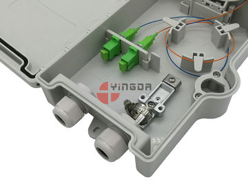 kaufen Kern-Faser-Beendigungs-Kasten FTTH 4 im Freien, Faser-Optikverbindungs-Kasten Sc-Adapter Online-Herstellung