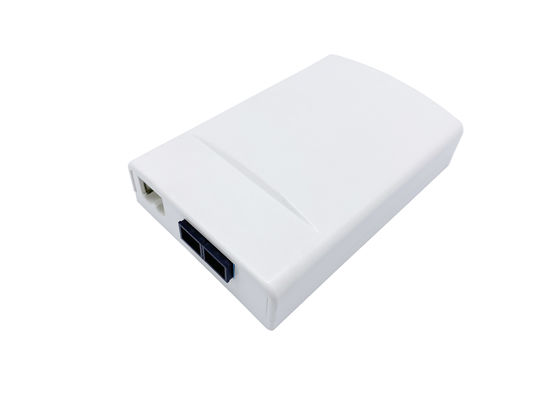 kaufen 2 Faser-Optikverteilungs-Wand-Ausgang-Frontplatte ABS des Kern-Mini-FTTH Plastikweiß Online-Herstellung