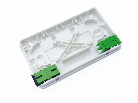kaufen Weiße an der Wand befestigte ABS+PC Portlegierung OTB ODB 2SC Mini Roseta Fiber Termination Box 2 Online-Herstellung