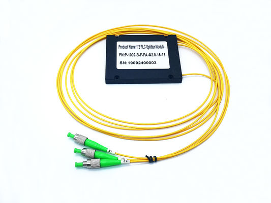 kaufen Faser G65A71 LSZH FC APC Monomode--1x2 Optikplc-Teiler Online-Herstellung