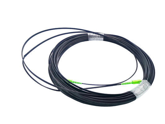 kaufen Schwarzes 3 Stahldraht-Transceiverkabel-2x5mm G657A1 DES FTTH Sc-Verbindungskabel-selbsttragendes im Freien Online-Herstellung