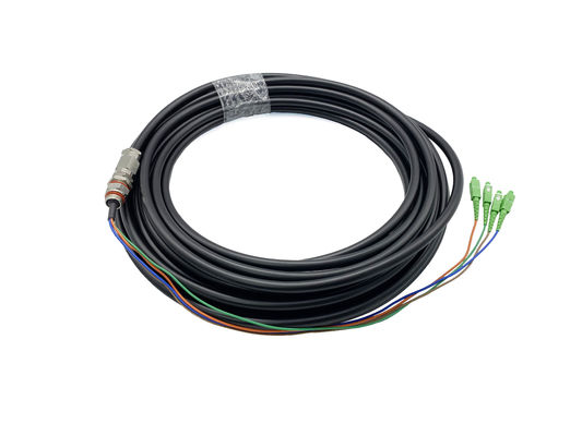 kaufen 4 Militär-Ruggerized PET Kabel Kern-Kupfer-Aluminium- wasserdichtes Faser-Optik- Zöpfe Sc FC 9.8mm Online-Herstellung