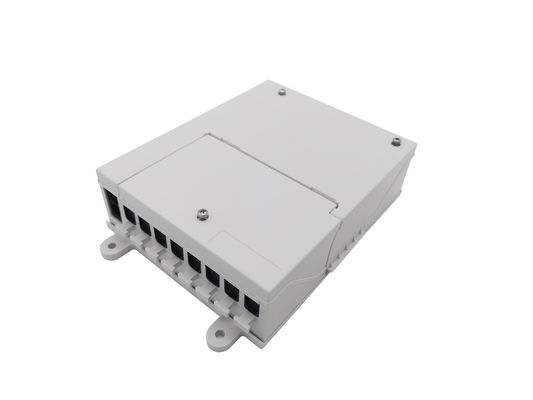 kaufen TEILER-Beendigungs-Kasten 1X8 der Faser-IP54 Optikplc-Koppler Sc-Selbstfensterladen-Adapter ABS weiß Online-Herstellung
