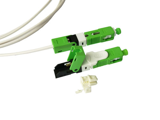 kaufen Feld-schnelle Versammlungs-mechanisches Verbindungsstück FTTH ESC250D Sc APC für Transceiverkabel 2*3mm grün Online-Herstellung