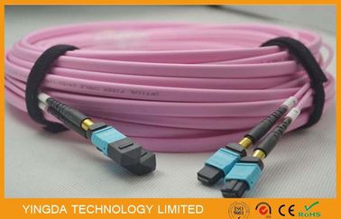 kaufen MTP MPO Kabel in mehreren Betriebsarten Om4 flach, Faser-Optikflecken-Kabel des Rechenzentrum- Online-Herstellung