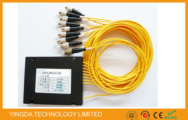 kaufen Faser 1X8 Optik-PLC-Teiler-Modul-ABS-Plastik für Fttx-Netz/optisches Signal-Verteilung Online-Herstellung