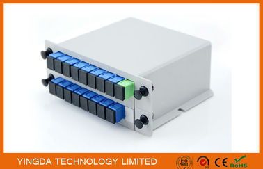 kaufen LGX Teiler-Aluminium GPON-Netz PLC aus optischen Fasern 2 Schlitz-Kassetten-Fahrgestelle Online-Herstellung